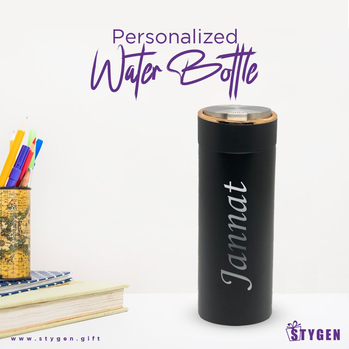 Personalized Thermos Water Bottle for your loved one (09)